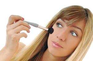 donna l'applicazione trucco foto