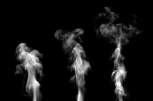 Fumo design su nero sfondo. avvicinamento. 3d illustrazione. foto