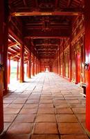 corridoio rosso della città imperiale foto