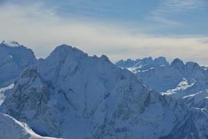 natura invernale di montagna foto