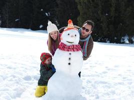 inverno famiglia divertimento foto