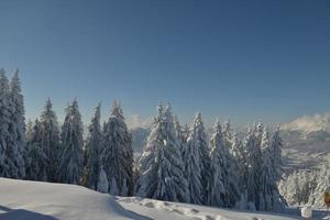 paesaggio montano invernale foto