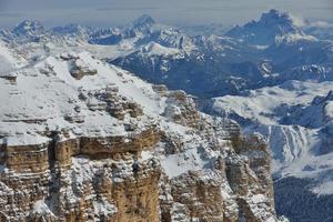 natura invernale di montagna foto