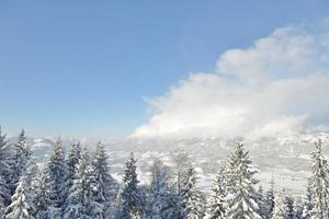 paesaggio montano invernale foto