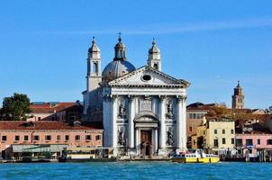 Venezia città panorama a partire dal grande acqua Visualizza. Italia foto