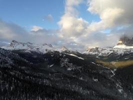 paesaggio montano invernale foto