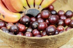 collezione di maturo frutta su vicino su immagine foto