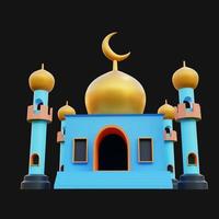 3d rendere illustrazione moschea foto