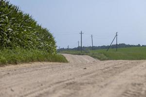 rurale strada per macchine e trasporto foto