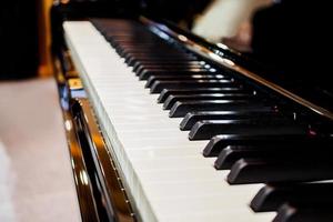 strumento musicale di sfondo della tastiera del pianoforte foto