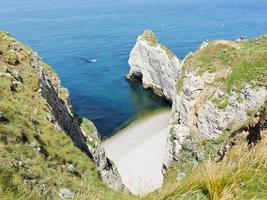 roccioso costa riparo d'albatre di inglese canale foto