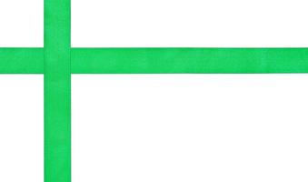 Due attraversamento verde raso trecce isolato foto