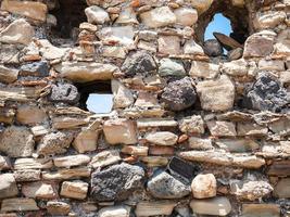 pietra parete di antico castello nel calatabiano foto