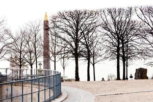 Visualizza di obelisco a partire dal tuileries giardino, Parigi foto