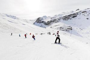 discesa sciare nel paradisiaco la zona, Francia foto