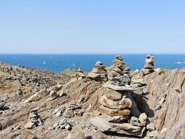 piramide di pietre su berretto de creo, Spagna foto