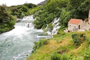 Visualizza di cascate nel coronate regione, Croazia foto