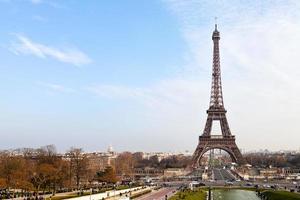 eiffel Torre a partire dal trocadero nel Parigi foto