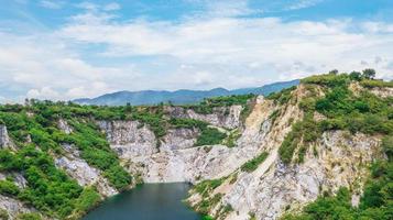 un aereo Visualizza di mille dollari canyon Chonburi Tailandia ,punto di riferimento nel Chonburi Tailandia foto