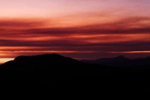 bellissimo tramonto con nuvole foto