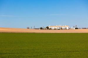 Sud Spagna rurale paesaggio con Casa e verde campo foto