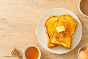 french toast con burro e miele foto