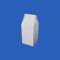 3d interpretazione di latte adatto per 3d modello foto