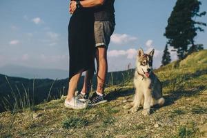 foto di il cane vicino maestri