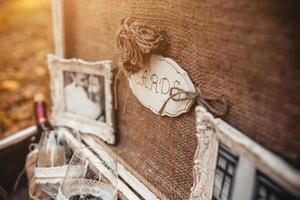 custodia con accessori per matrimonio foto