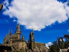 osaka, Giappone su aprile 8, 2019. Questo è un' foto di il hogwarts castello edificio nel universale studio Giappone nel osaka.