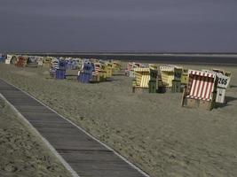 isola di langeoog nel mare del nord foto