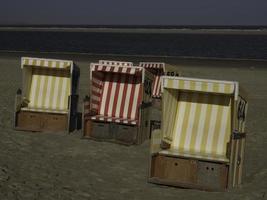 isola di langeoog nel mare del nord foto