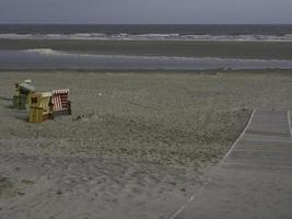 isola di langeoog nel mare del nord foto