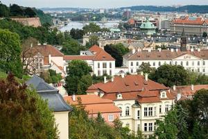 praga, ceco repubblica, 2014. Visualizza a partire dal il castello Ingresso in direzione praga foto