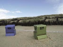 isola di langeoog nel mare del nord foto