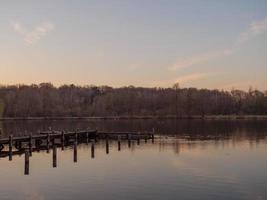 tramonto a un' Tedesco lago foto