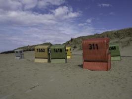 isola di langeoog nel mare del nord foto