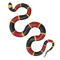 orientale corallo serpente 3d illustrazione. foto