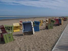 isola di langeoog nel mare del nord foto