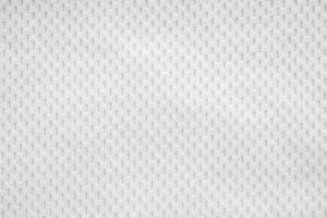 bianca gli sport capi di abbigliamento tessuto maglia calcio camicia struttura superiore Visualizza vicino su foto