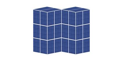 fotovoltaico solare cellula pannelli isolato su bianca sfondo. ambientale tema. verde energia concetto. foto
