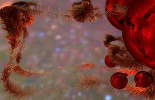 digitale rendere Natale saluto carta festivo sfondo foto