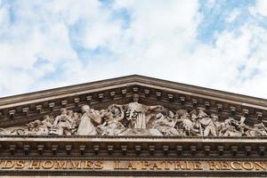 frontone di pantheon, Parigi foto