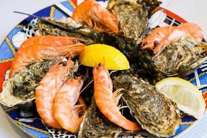 atlantico frutti di mare piatto nel Locale pesce ristorante foto