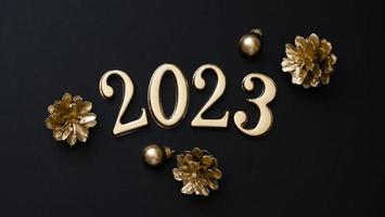 carta festiva di capodanno 2023 foto