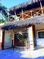 boho elegante palapa casa foto