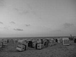 spiekeroog isola nel il nord mare foto