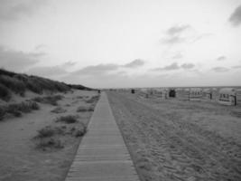 spiekeroog isola nel il nord mare foto