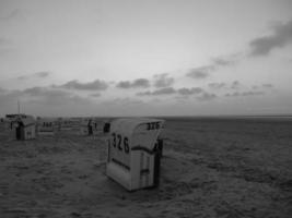 spiekeroog isola nel il nord mare foto