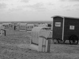 spiekeroog isola nel il nord mare foto